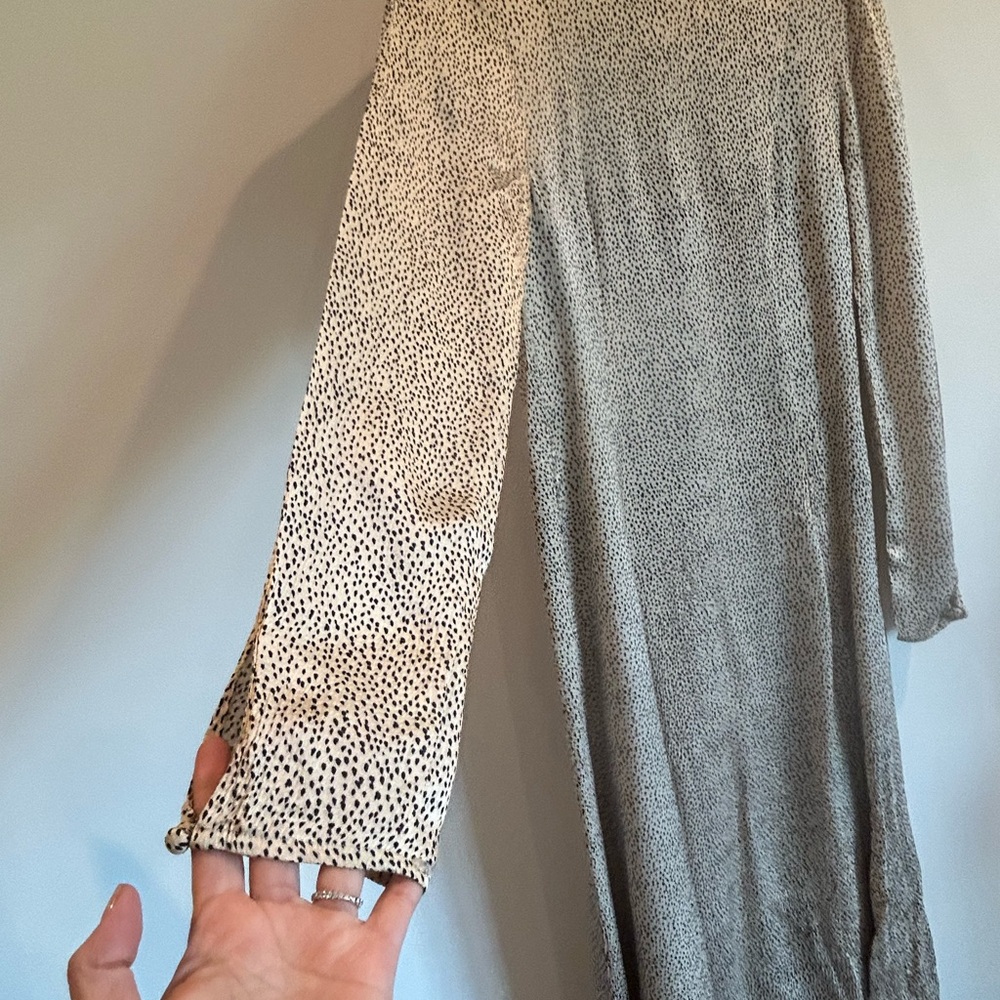 Zara beige and black Mock Neck Sheath Dress - Picture 6 of 10
